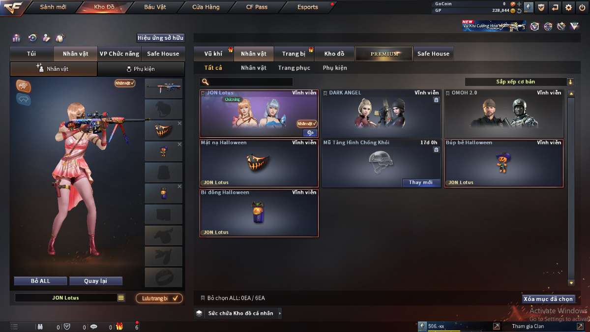 shop acc cf uy tin gia re